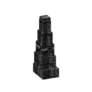 Prévia 3D de Contraforte de pedra